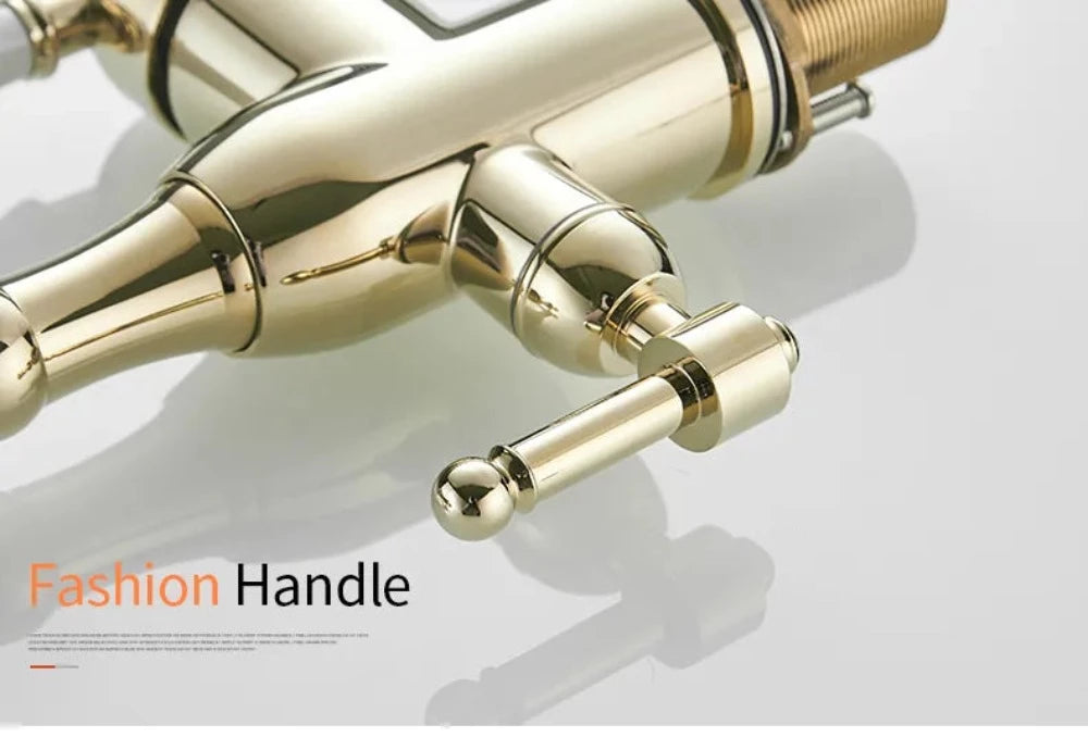 Olivian Antique Kitchen Faucet with Built In Water Filter Spout