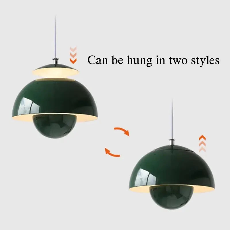 Modern Scandinavian pendant lighting in flowerpot style
