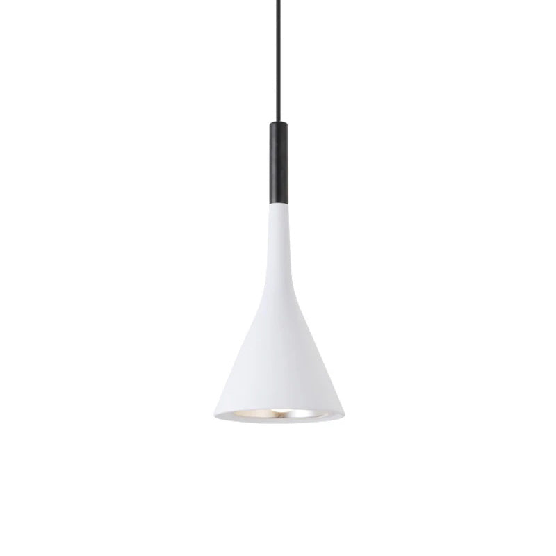 White Modern Pendant Light in Scandinavian Style