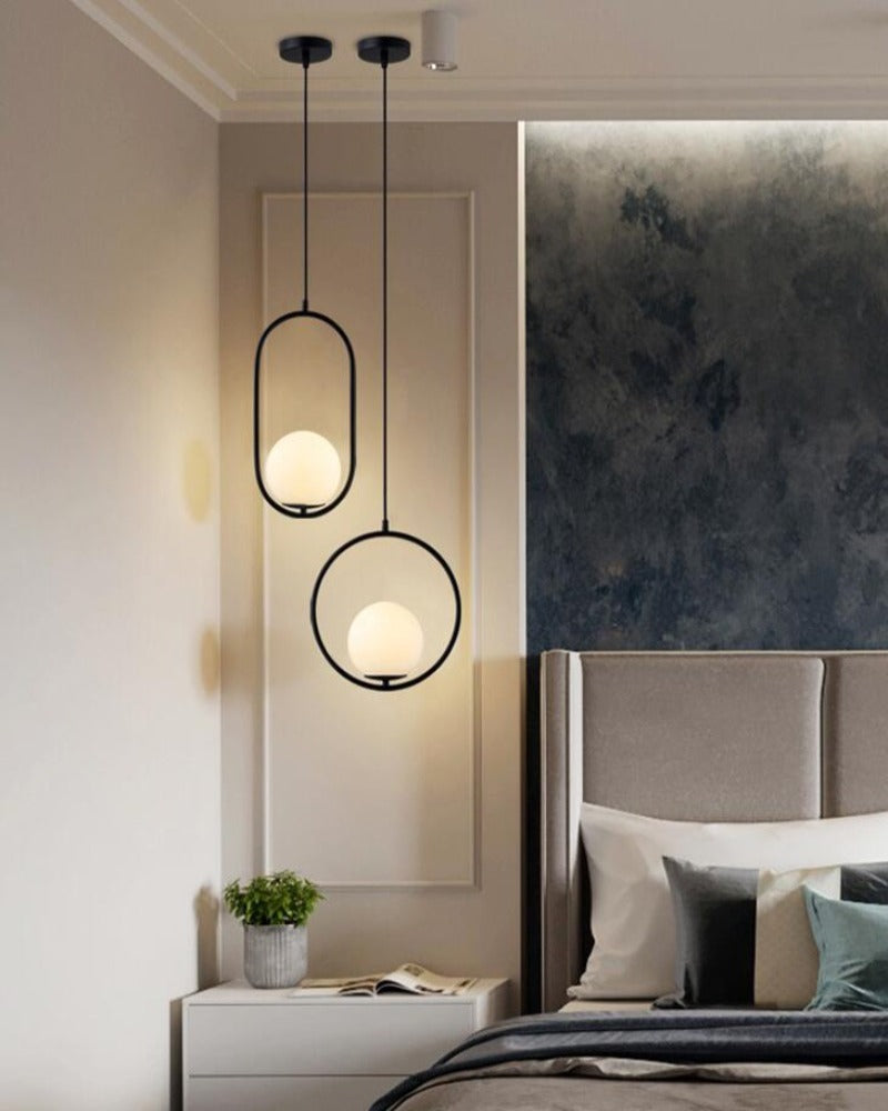 Modern Pendant Lights with black finish