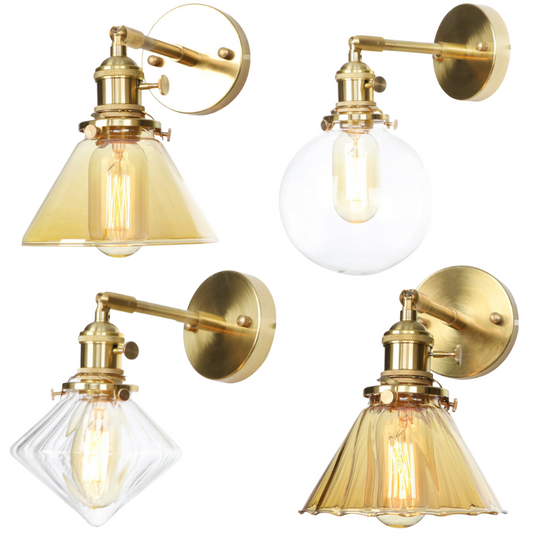 retro copper wall sconces
