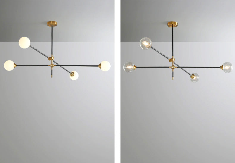 Kaden Art-Deco Sculptural Chandelier
