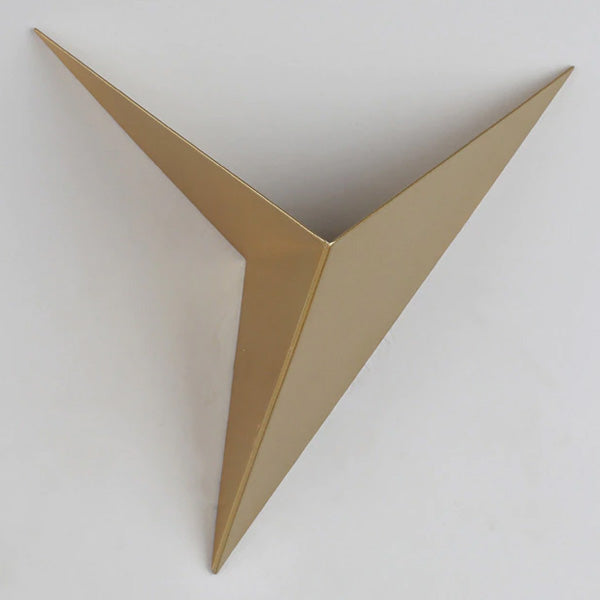 Gold geometric wall sconce