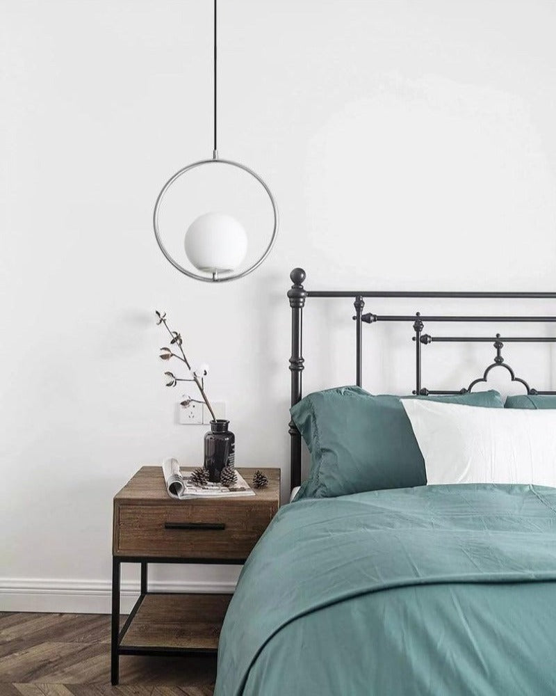 geometric hanging pendant light