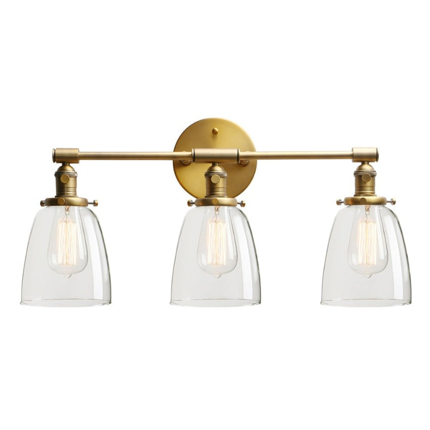 Adara Clear Glass Bathroom Vanity Lighting