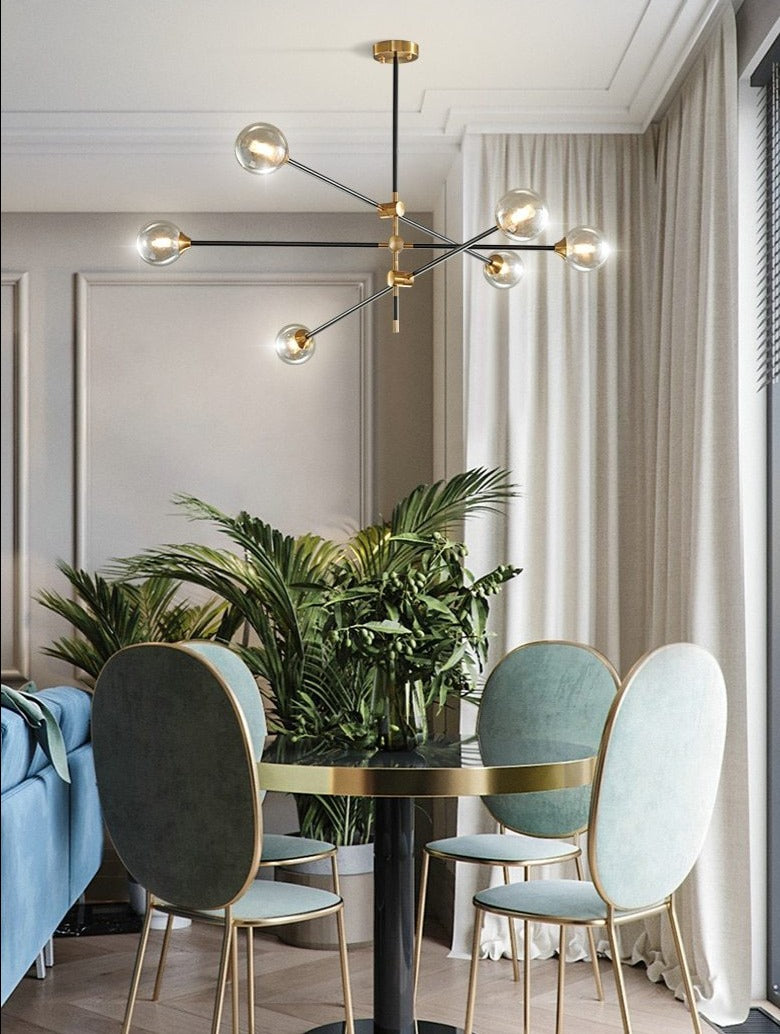 6 bulb chandelier
