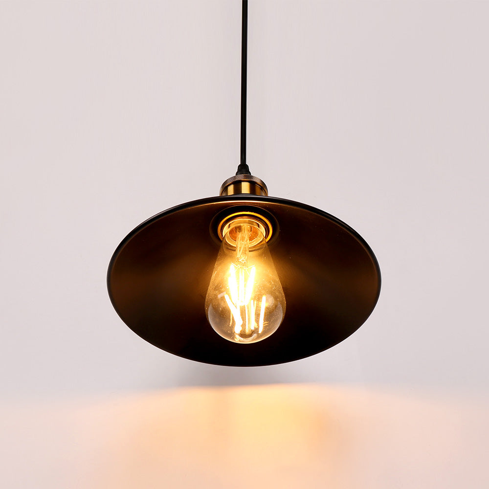 Vintage Black and Brass Cafe Pendant Lights