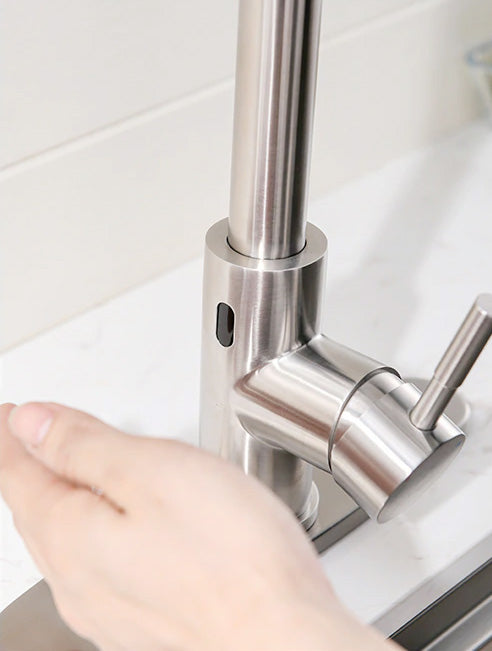 No touch motion activated smart sensor for single hole kitchen faucet