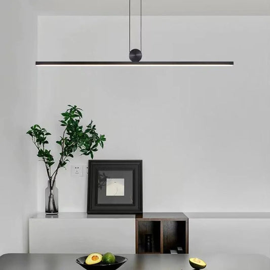 Modern Minimalist hanging linear light chandelier