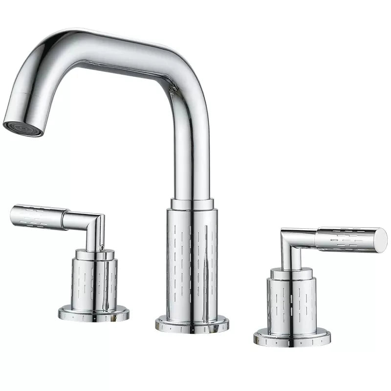 Contemporary Faucet with Squared angles shown in chrome finish