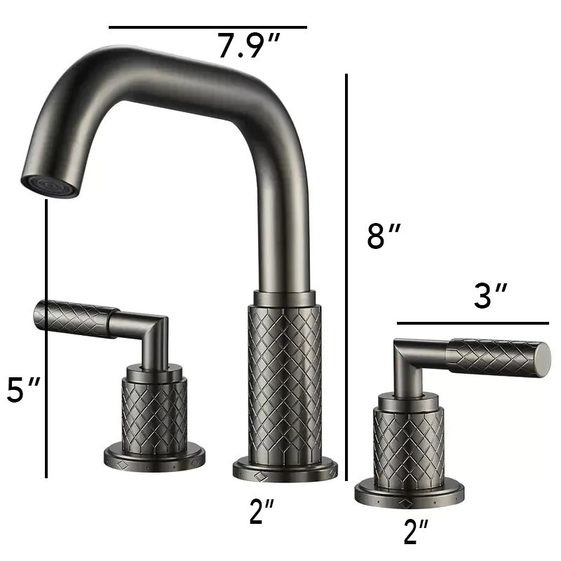 Holden Contemporary Bathroom Faucet with Squared Angles
