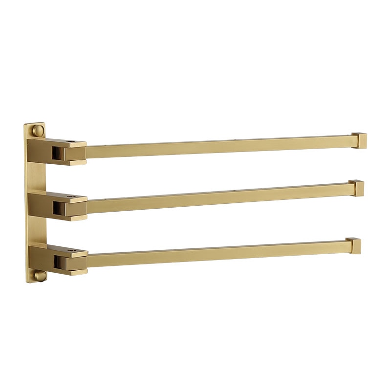 brushed gold 3 towel bars