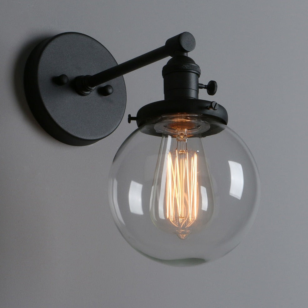 black vintage new american style hallway wall lights