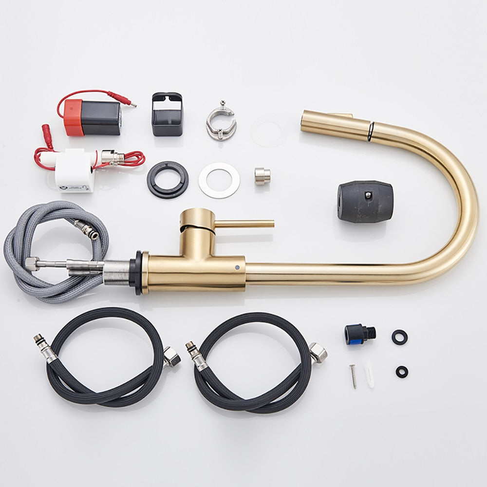 Full assembly parts of touch sensor kitchen faucet