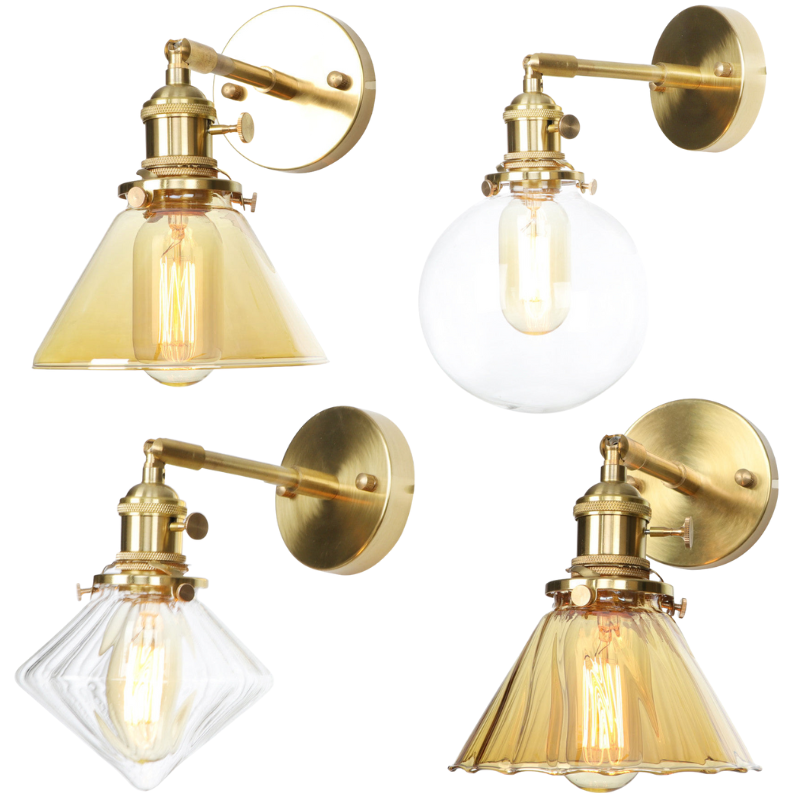 retro copper wall sconces