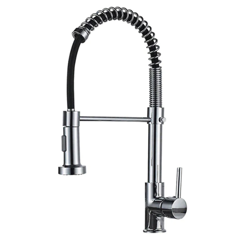 Commercial Style Kitchen Faucet in Gold, Black, Brushed Nickel or Chrome