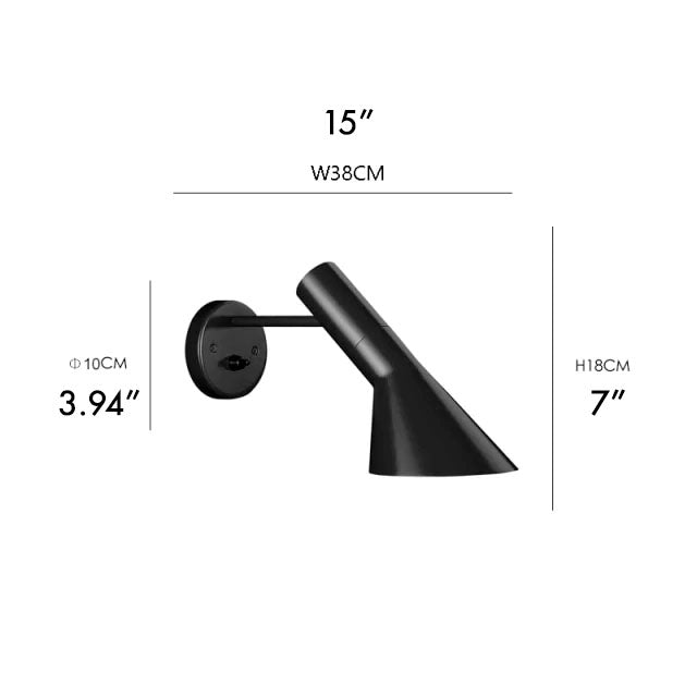 Dimensions of Danish Modern Wall Sconce