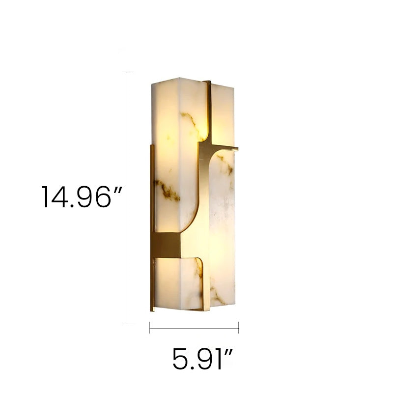 marbled glass sconce dimensions small