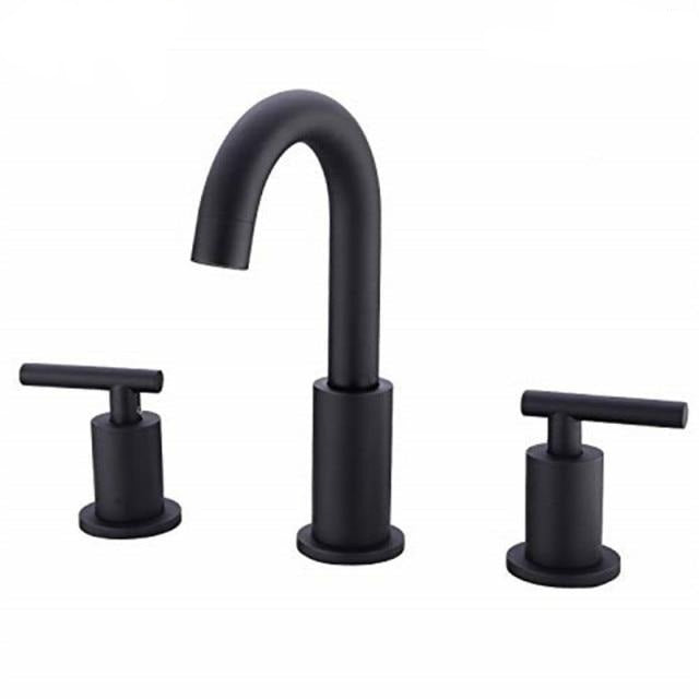 Black Bathroom Faucet three hole