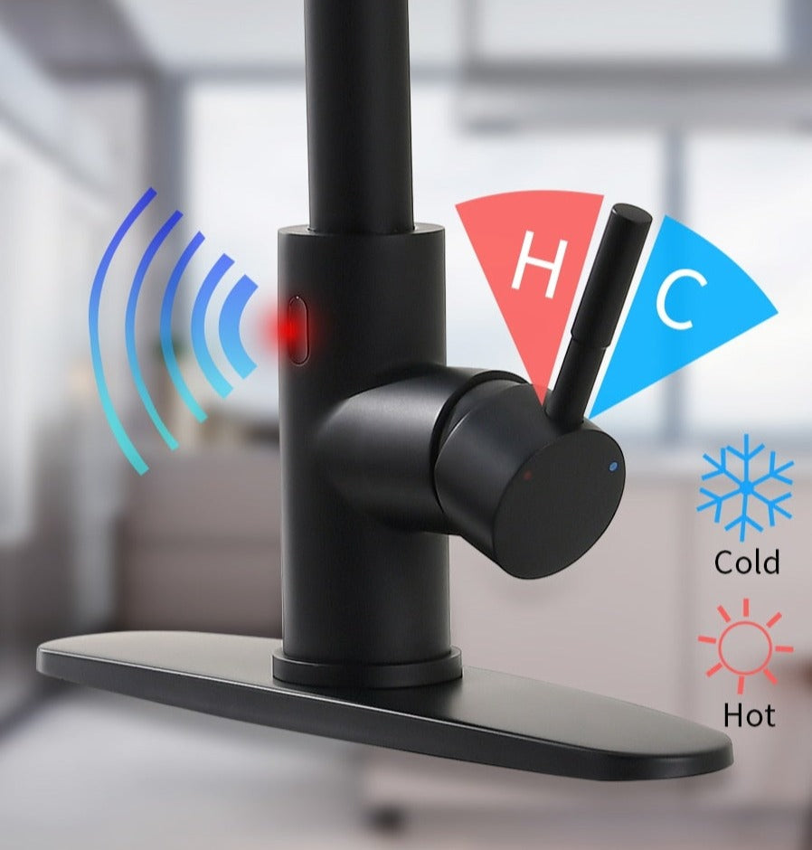 Motion Activated Kitchen Faucet with Smart Sensor, Pull Down Sprayer ...