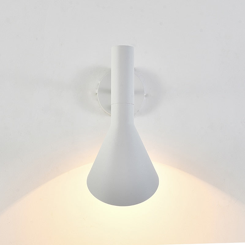 White Danish Modern wall sconce