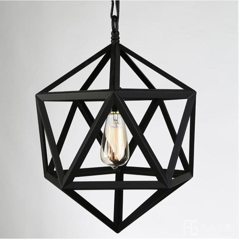 Hanging Cage Vintage Pendant Light