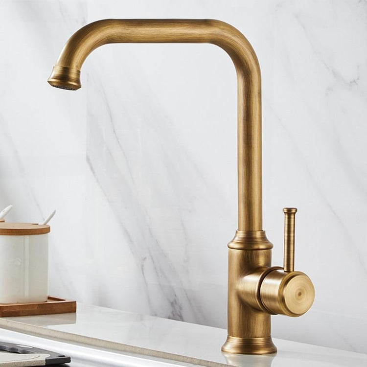 Vintage Aged-Brass Kitchen Faucet – NMC Decor