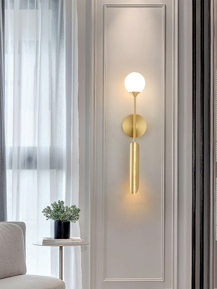 Modern Organic Wall Sconce Korvis Narrow Wall lamp