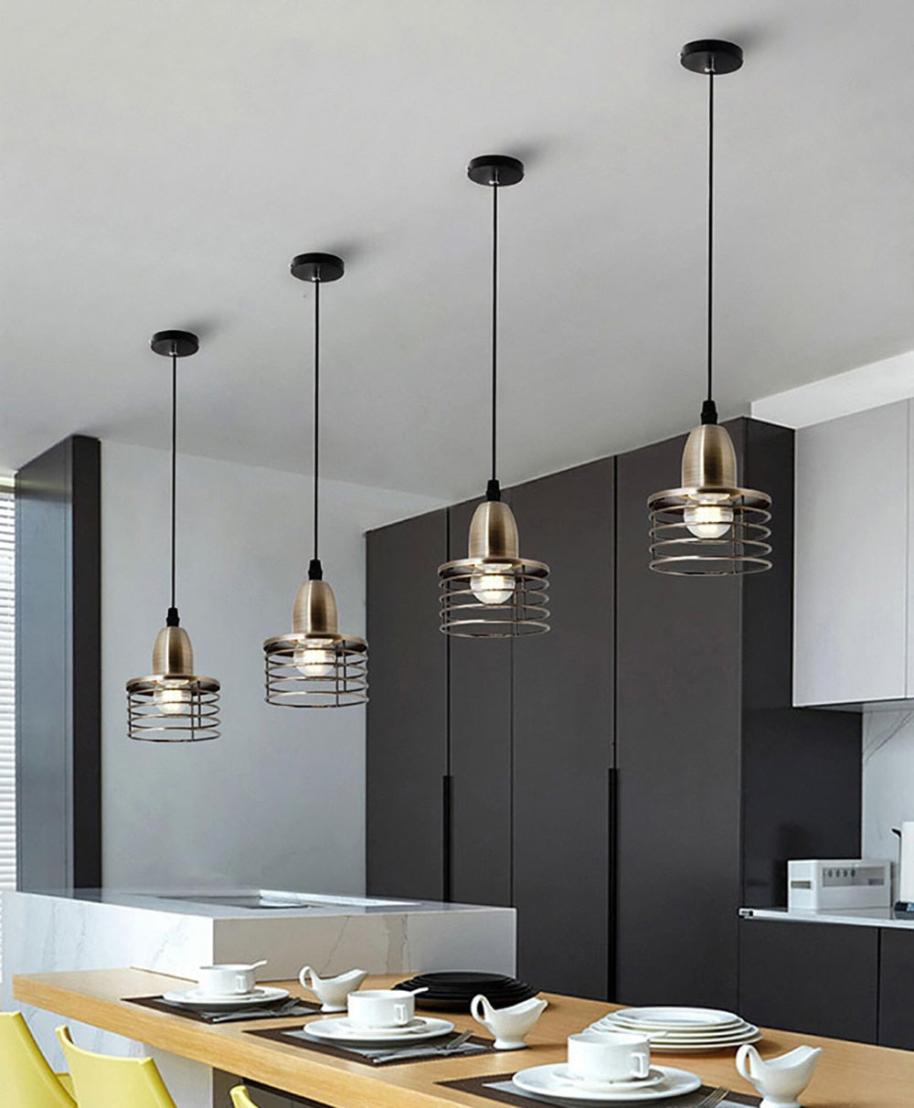 Kitchen Island Industrial Style hanging pendant Lights