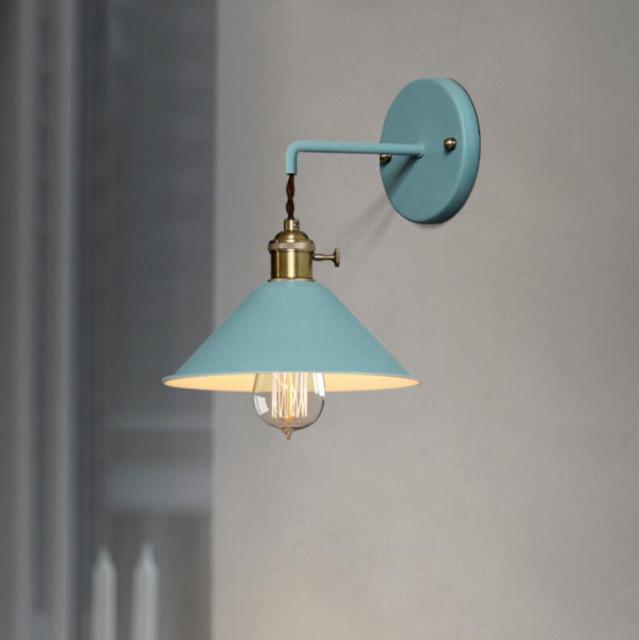 Vintage Wall Sconce in Light Blue