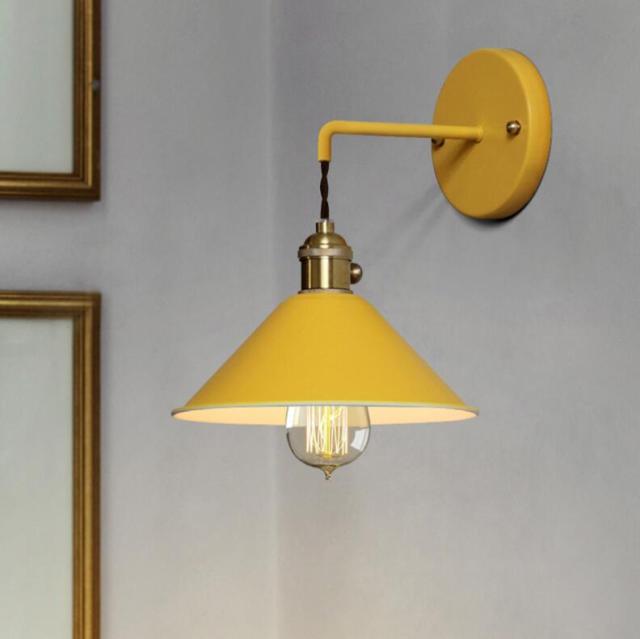 Vintage Wall Sconce in Yellow
