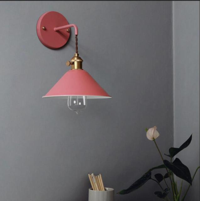 Vintage Wall Sconce in Pink