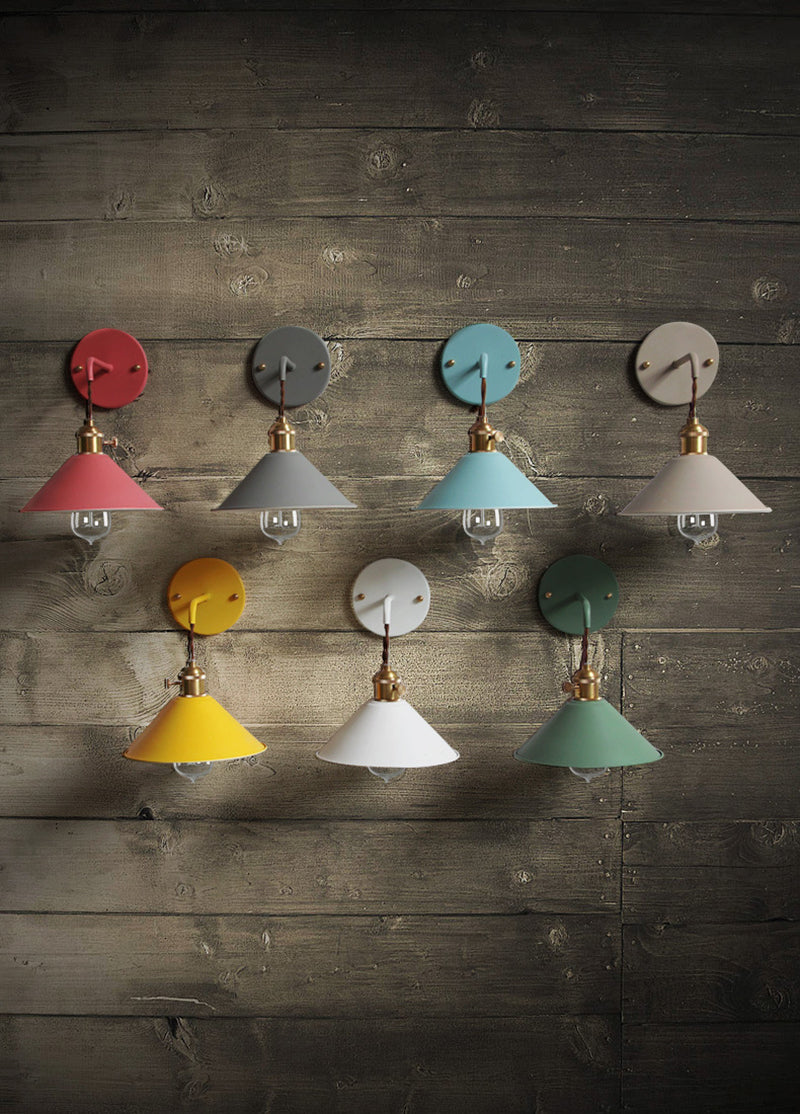 Farmhouse Style Vintage Wall Sconces in a Variety of Color Options