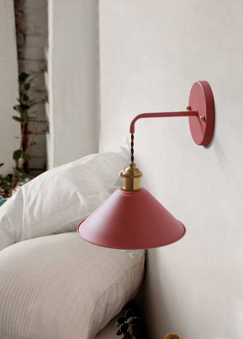 Vintage Wall Sconce in Pink