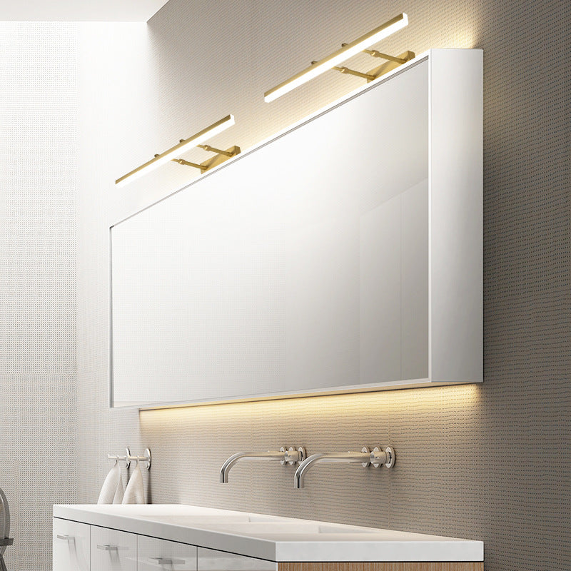 Bathroom Mirror Lighting LED, shown above bathroom mirror