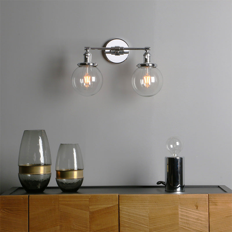 Vintage Double Wall Sconce Shown displayed in a Modern Interior
